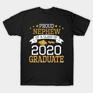 Proud Nephew Of A Class Of 2020 Graduate Senior Happy Last Day Of School Graduation Day T-Shirt
